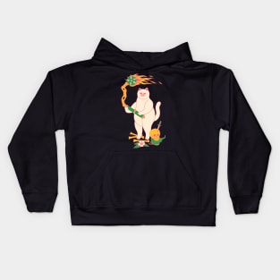 Fluffy's Flame Flail Kids Hoodie